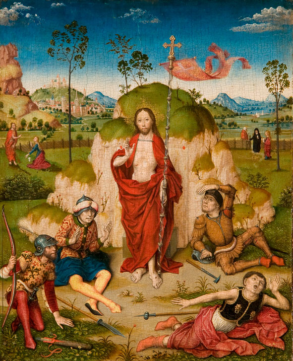 Z kręgu Dirka Bouts'a Zmartwychwstanie Chrystusa ca. 1480 Mauritshuis Den Haag